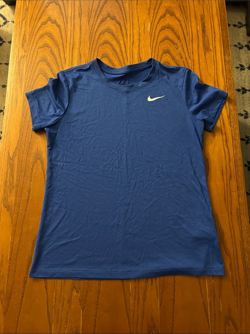 Nike Royal Blue Short Sleeve Tee with White Swoosh